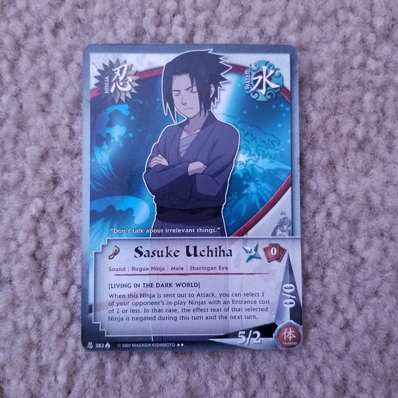 NWT Naruto Shippuden Sasuke Uchiha Retro Keychain Charm - Picture 5 of 8